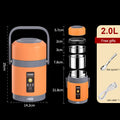 USB Heated Lunch Box | 304 Stainless Steel, Portable Food Warmer