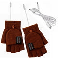 USB rechargeable warm wave heated gloves