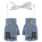 USB rechargeable warm wave heated gloves