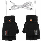 USB rechargeable warm wave heated gloves