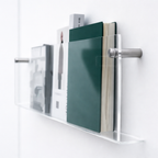 Wall Shelf Acrylic Floating Magazine Display Storage Organiser