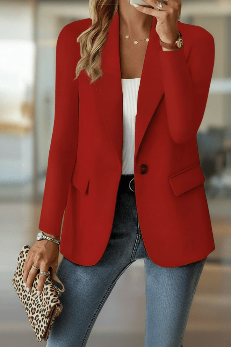 Women's single-breasted blazer in a relaxed fit