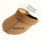 Women's Foldable Wide Brim Visor Hat