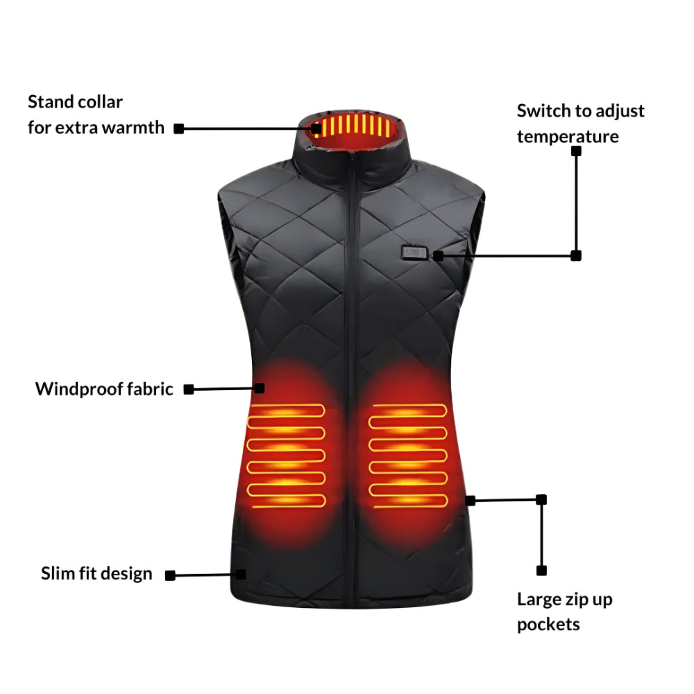 Women's Heated Gilet Electric Heating Outdoor Winter