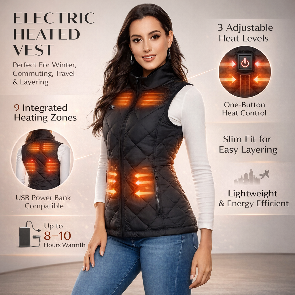 Women's Heated Gilet Electric Heating Outdoor Winter