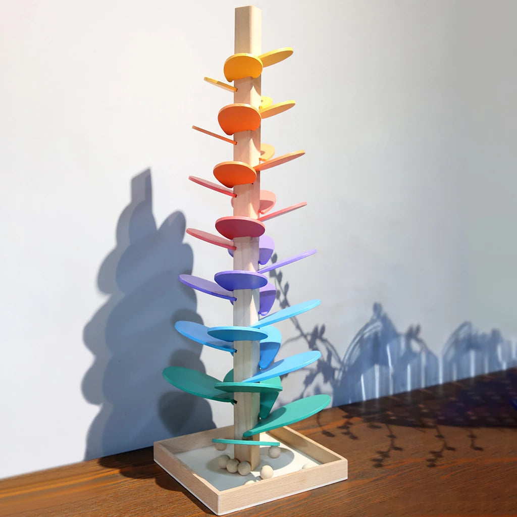 Wooden Rainbow Sound Tower | Educational Sensory Play Set